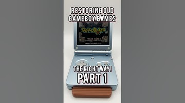 Restoring Old Gameboy Games the RIGHT WAY! Part 1 #gameboy #nintendo #retrogaming