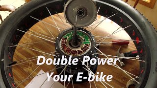 how to double the power of ebike hub motor disassembly and replace phase wires