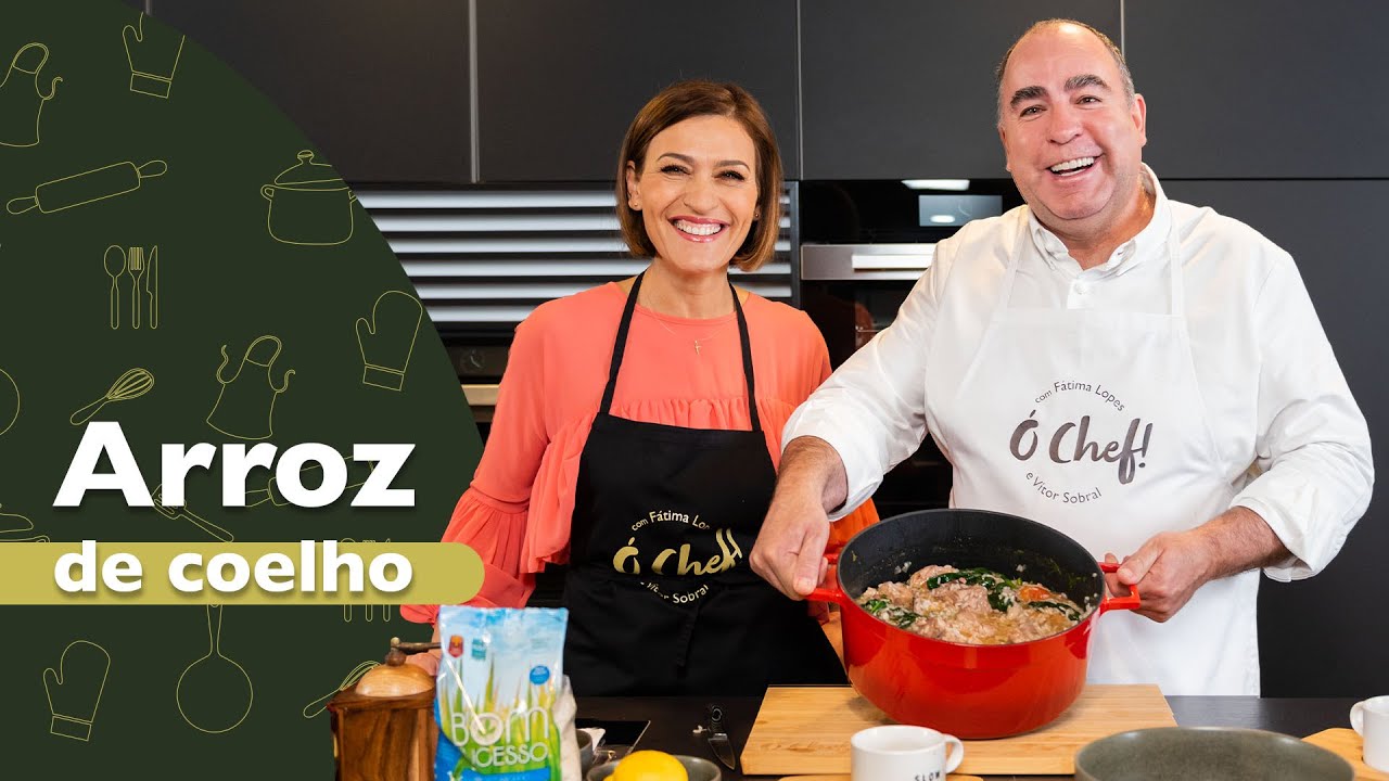 Ó Chef! – RECEITA DE ARROZ DE COELHO COM ESPINAFRES, c/ Fátima Lopes e Vítor Sobral (Ep 24)
