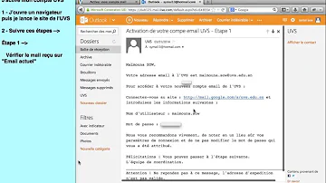 Activer Mon Compte Email UVS Activer Mon Compte Email UVS