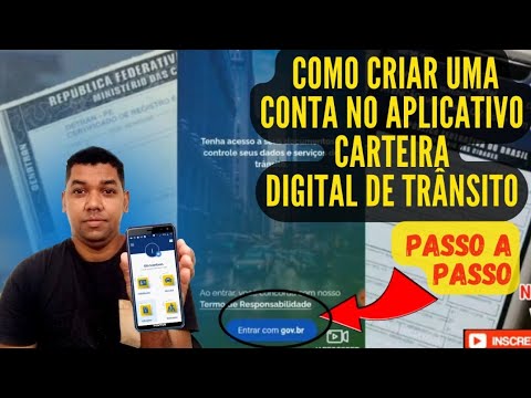 COMO CRIAR UMA CONTA NO APLICATIVO CARTEIRA DIGITAL DE TRÂNSITO para ter acesso ao CRLV digital 2022
