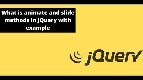 Animation and slide methods in JQuery with example - In Urdu / Hindi - Learncodeweb