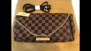 WATCH BEFORE BUYING / REVIEW LOUIS VUITTON FAVORITE MM in Damier Ebene 