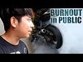 BURNOUT IN PUBLIC Birthday Gift for IANGUILAS VLOG...