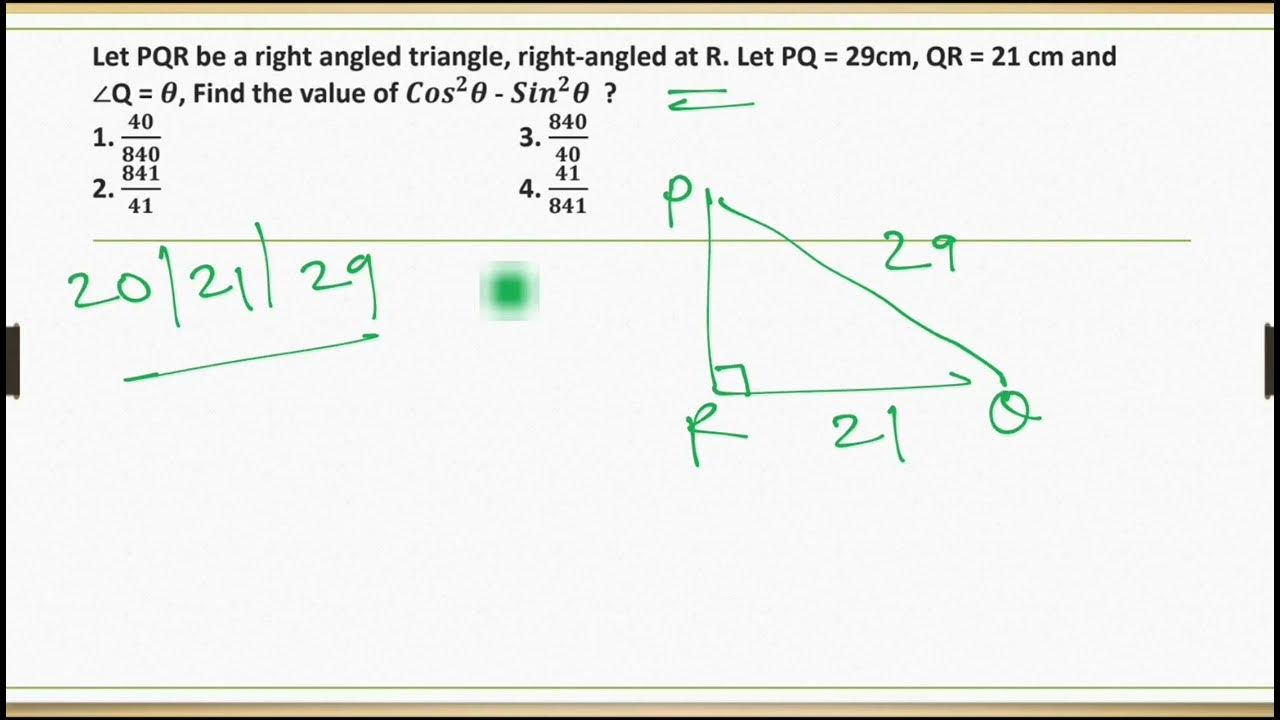 Pythagorean Triplet - TRIGONOMETRY important question - YouTube