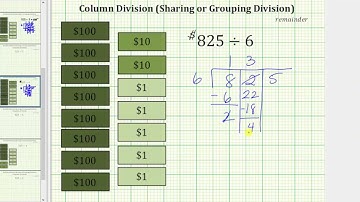 Column Divisions: 3 Digit Divided by 1 Digit with Remainder