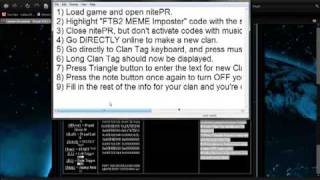 how to make ftb2 clan tag and imposter name