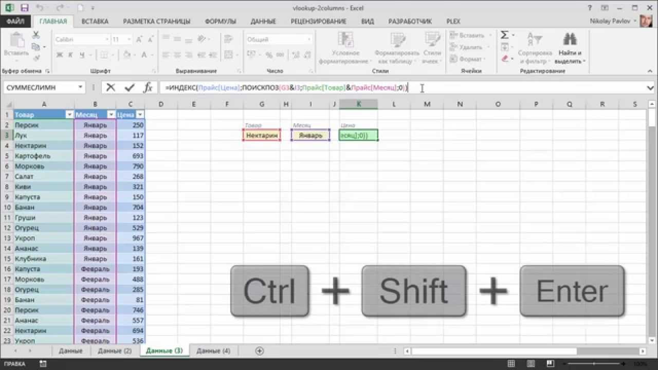 статус столбца