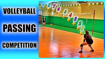 PASSING COMPETITION | How to Pass a Volleyball