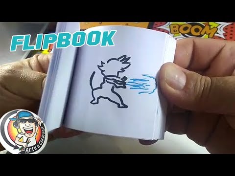 COMO FAZER FLIPBOOK - GOKU KID PASSO A PASSO / HOW TO MAKE FLIPBOOK