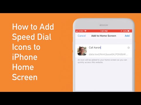 How to Add Speed Dial Icons to iPhone Home Screen