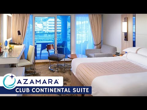Azamara Pursuit Continent Suite (Walk-in Shower) walkthrough tour