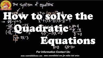 How to Solve Quadratic Equations (By: Amit Katiyar)
