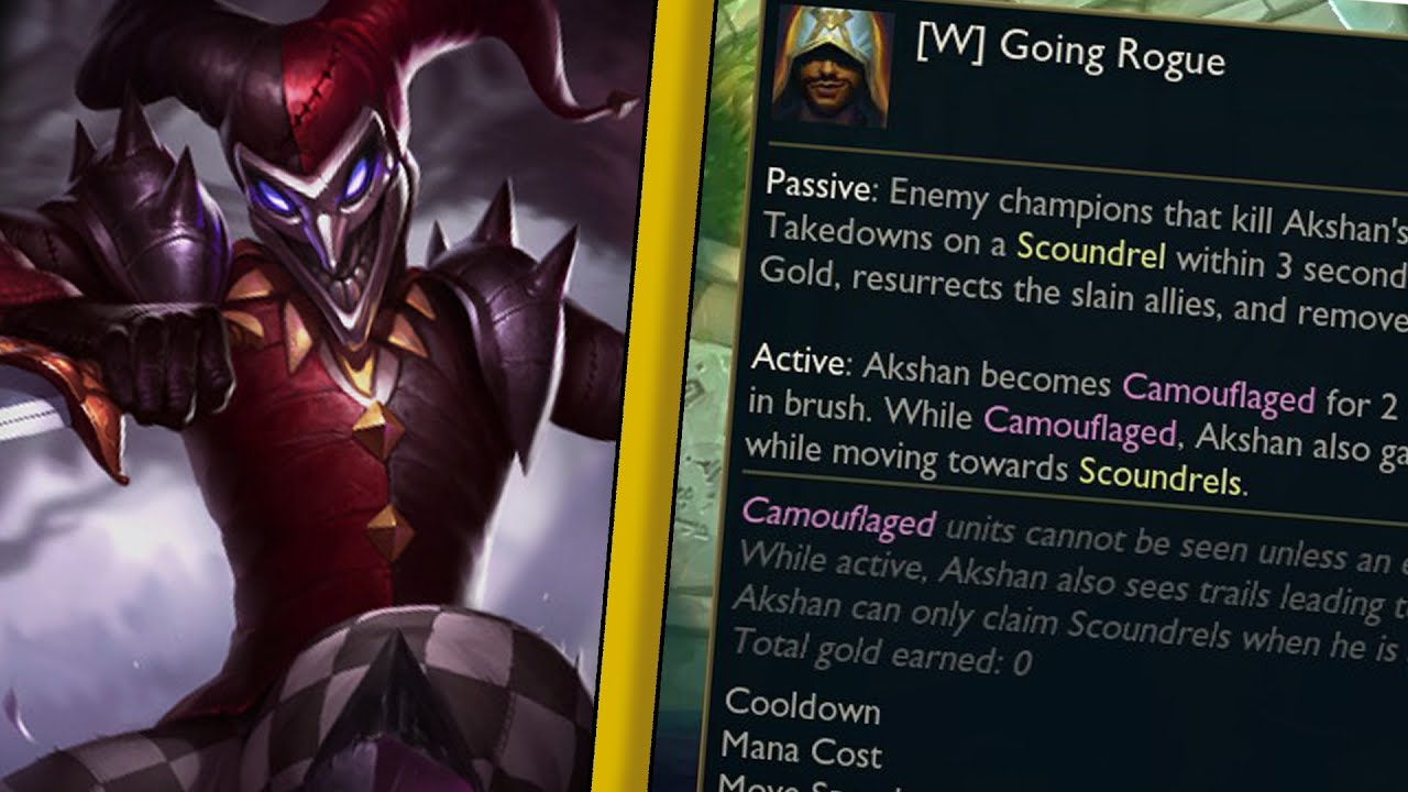 Shaco Lore VS Akshan W Tool Tip - YouTube