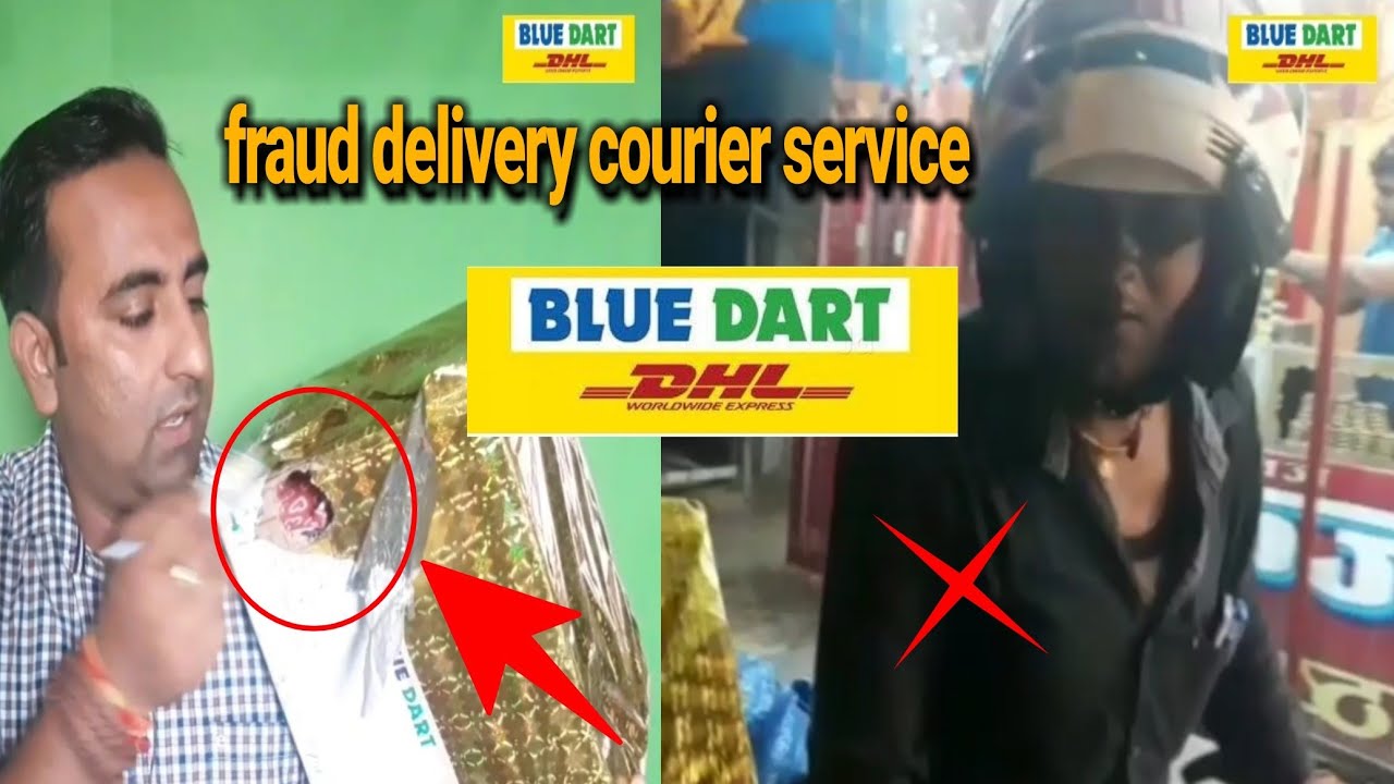BLUE DART fraud with Customers | Unsafe Delivery | Courier Boy stole the  goods - YouTube