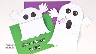 Details Cute Paper Ghost Craft with BOO surprise | Halloween Craft Activity for Kids | Printable Template News