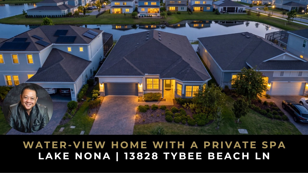Pond-View Home with a Private Spa in Lake Nona |...