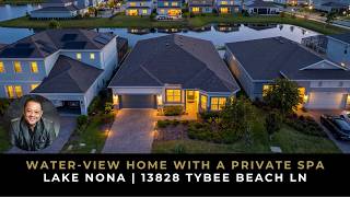 Pond-View Home with a Private Spa in Lake Nona | 13828 Tybee Beach Ln
