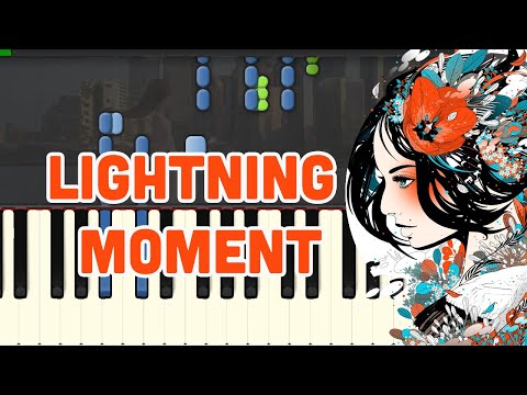 ⚡ Mesmerizing! Lightning Moment Piano Tutorial | DJ Okawari ft. fox capture plan | Synthesia