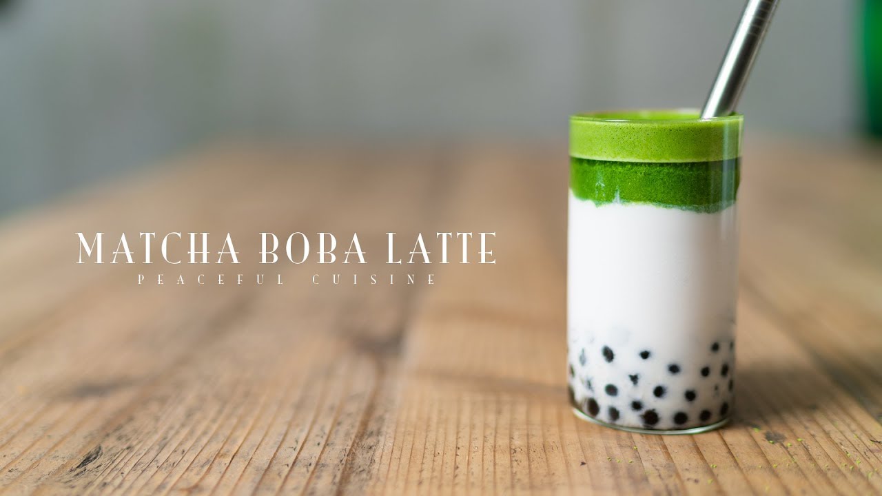 Matcha Boba Latte ☆ タピオカ抹茶ラテの作り方