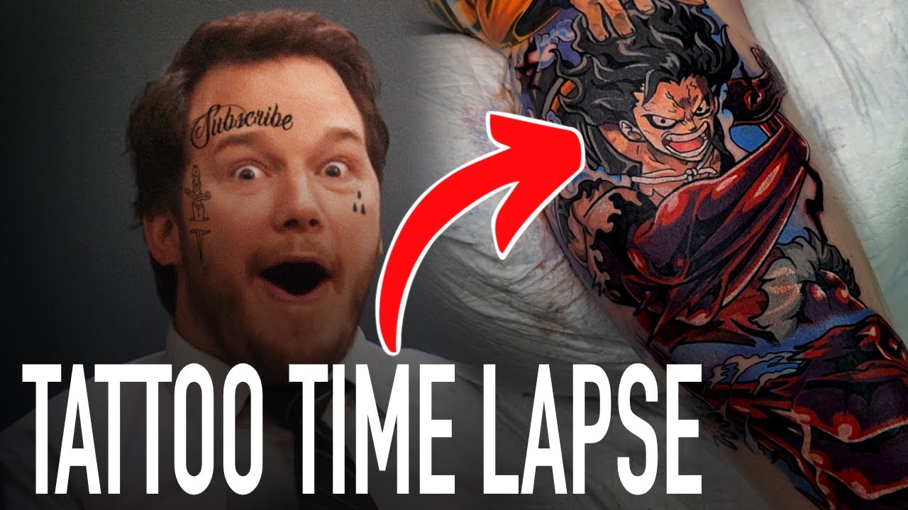 TATTOO TIME LAPSE | Monkey D. Luffy One Piece Tattoo