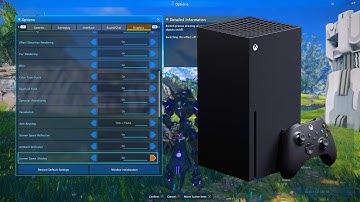 Xbox Series X Graphics Options - Phantasy Star Online 2: New Genesis