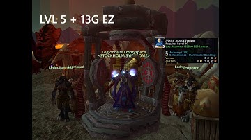 WOW CLASSIC LVL 1-5 INSTANTLY & MAJOR MANA POTIONS EZ