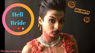 Hell Bride Costume Makeup