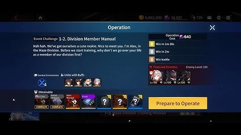 CounterSide Global, Old Administration Event Challenge, 1-2 Division Member Manual Full Auto 3 Medal