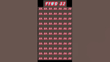 Stop yourself at 32 in 5 seconds #quiz#iqtest #findthedifference #viralvideo #trending
