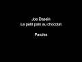 Joe Dassin -Le petit pain au chocolat-paroles