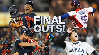 The FINAL OUT of all 5 World Baseball Classic championships! (Including ENTIRE Shohei vs. Trout AB)