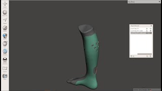 how to desing a tibial orthosis using #meshmixer