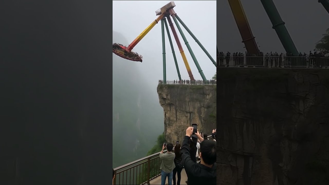 Cliff Ride SNAPS Mid Air Tourists SCREAM As It FALLS Off Shorts