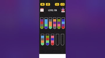 Water Sort - Color Puzzle Game level 136