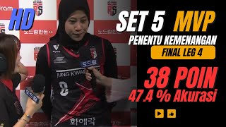 Wow‼️Detik-detik kemenangan dramatis megawati red sparks pada final leg 4 Liga Voli Korea