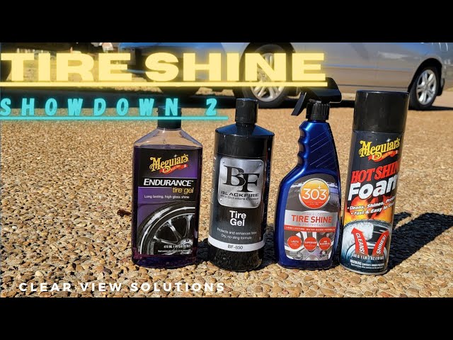 Tire Shine Showdown 2 Meguiar's Endurance Tire Gel and Hot Shine vs 303  Tire Shine vs BlackFire Gel 