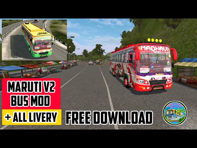 Maruti V2 bus mod for bussid|Maruti V2 bus mod for bus simulator indonesia|Maruti V2 bus mod|bussid class=
