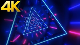 Celebrity 4K Abstract Blue pink color Triangle Black Screen Mind Relaxing Sci-fi Light TV Screensaver Net Worth