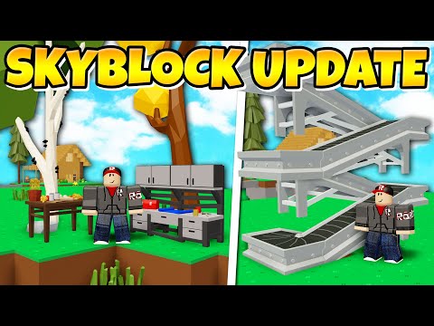 New Workbench Grapes Conveyors More Roblox Skyblock Youtube - skyblock roblox wiki