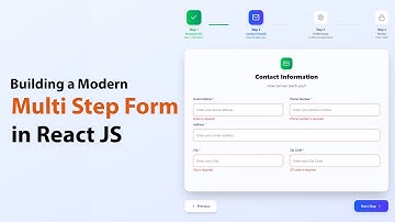 Create a Multi-Step Form with React JS