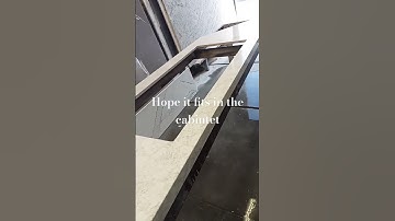 quartz countertops giant sink! 🤯#shorts #construction