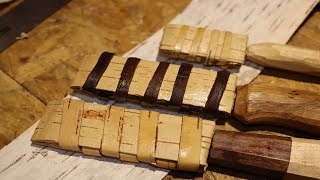 Birch Bark Sheath - HOW TO MAKE a Birch Bark Knife Sheath.