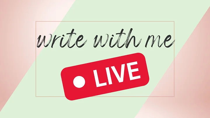 Write with Me LIVE: A virtual write-in group event...