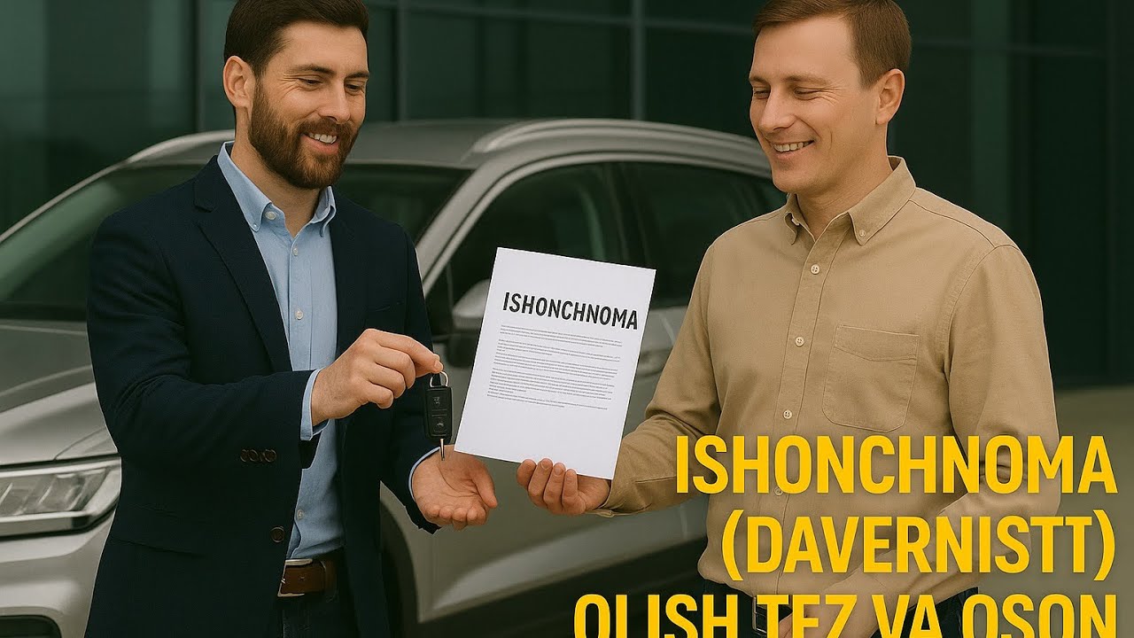 DAVERNIST(ishonchnoma)uydan chiqmasdan tez va oson ishonchnoma olish
