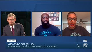 Metro Nashville Schools first day of Virtual learning p1