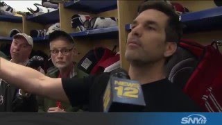 Dan Boyle of the Rangers curses out reporters
