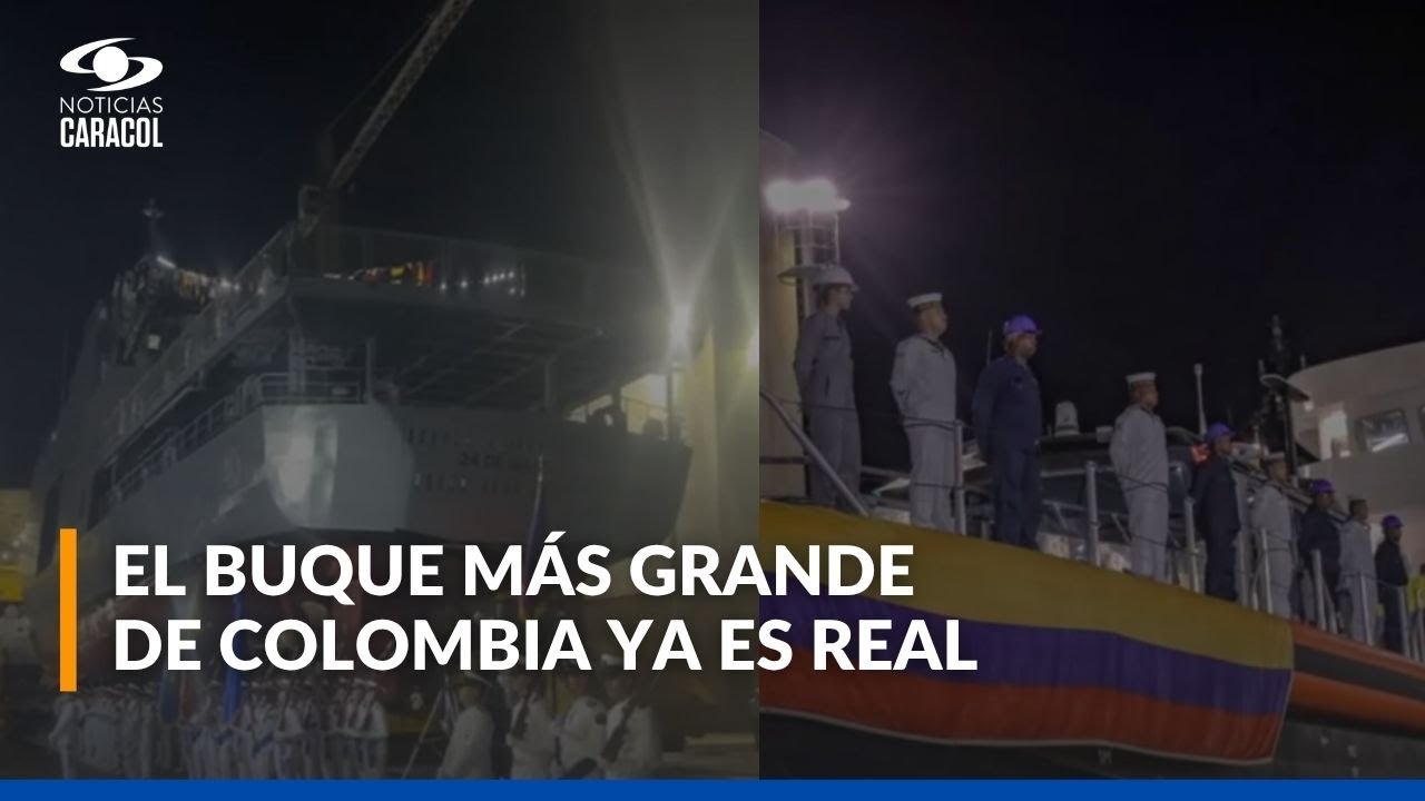 Colombia lanza su buque más grande: así es la Patrullera Oceánica ARC 24 de Julio