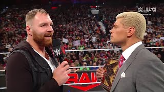 WWE RAW 5/6/24 - Dean Ambrose Returns & Confronts Cody Rhodes, raw highlights | Review