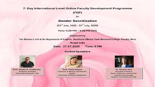 Day 3 of 7- Day International Level Online Faculty Development Programme (FDP)